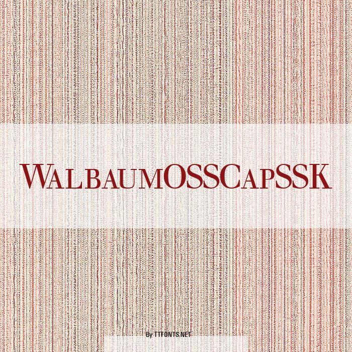 WalbaumOSSCapSSK example